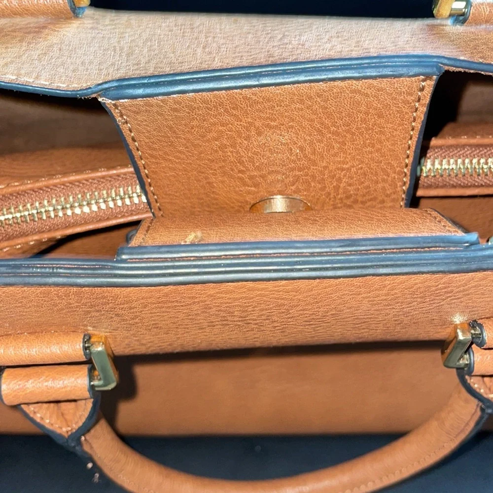NWOT Steve Madden Tan Leather Handbag - Picture 8 of 9